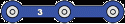 Snap Circuits TM 6SC03 Conductor with 3-snaps