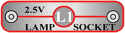 Snap Circuits TM 6SCL1 2.5V Lamp Socket