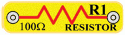 Snap Circuits TM 6SCR1 100 ohm Resistor