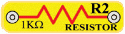 Snap Circuits TM 6SCR2 1k ohm Resistor